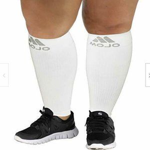 5XL Mojo Compression socks Men White - 20-30mHg